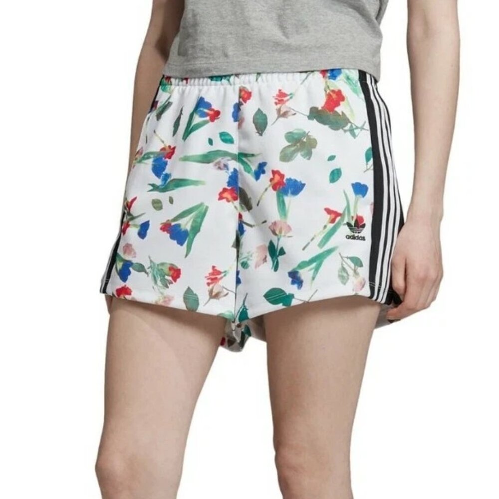 Adidas THE FARM Collab Floral Trefoil 3 Stripe Pockets Shorts